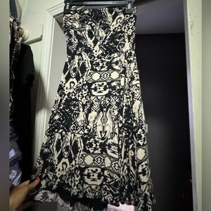 AQUA black&tan mini tube top dress - XS